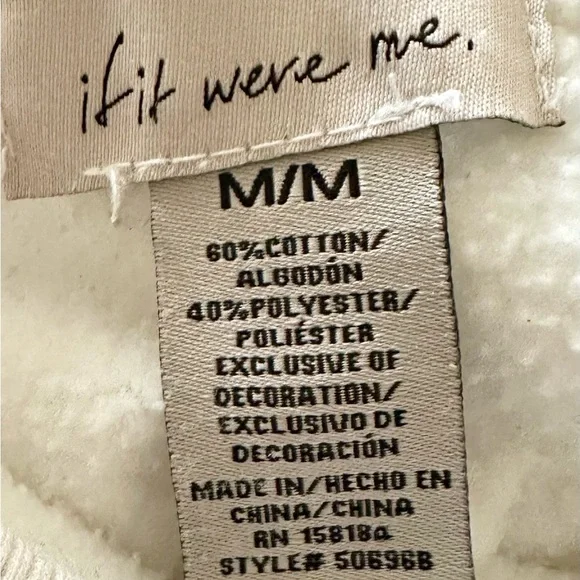 Style & Co. Blue and White Tie-Dye Long sleeve Sweatshirt - Picture 7 of 7